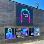 Event Graphics for Future Art's Augment Seattle event at 9th and Thomas, completed by SuperGraphics. Features wall, window, floor graphics, and banners with accompanying QR codes to make the graphics come to life in AR realm. All graphics are printed on EcoFormat™ PVC-free recyclable material.