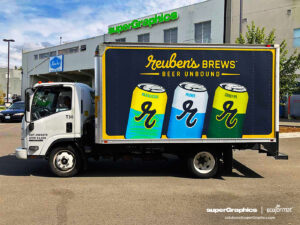 Reubens Brewery Truck Wrap, completed by SuperGraphics.
