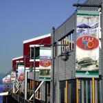 Pole Banners Pier 70 Seattle produces and installed by SuperGraphics