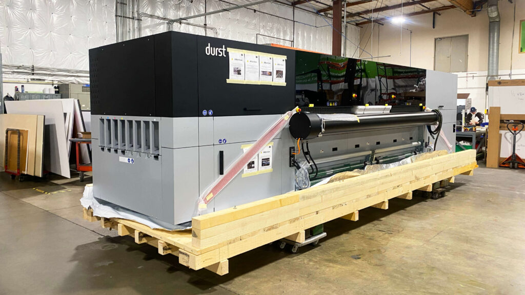 Durst P5 350 HSD4 large-format printer installed at SuperGraphics' SODO production facility in Seattle
