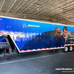 Boeing Truck Wrap, completed by SuperGraphics.