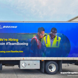 Boeing Box Truck Wrap, completed by SuperGraphics.