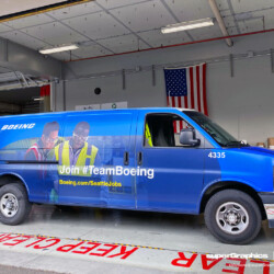 Boeing fleet wrap, completed by SuperGraphics.