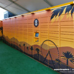 Coachella Amazon Locker Wrap, completed by SuperGraphics.