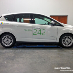 Microsoft Shuttle Wrap, completed by SuperGraphics.