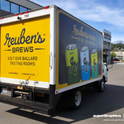Reubens Brewery Truck Wrap, completed by SuperGraphics.
