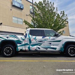 Seattle Mariners Tundra Crew Truck Wrap, completed by SuperGraphics.
