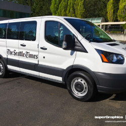 Seattle Times Van Wrap, completed by SuperGraphics.