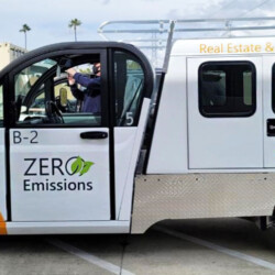 Microsoft electric fleet branding, vehicle wraps