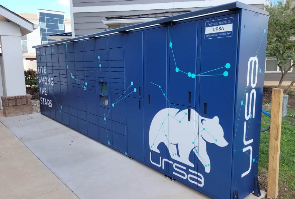 Locker wrap for Ursa, produced and installed by SuperGraphics.
