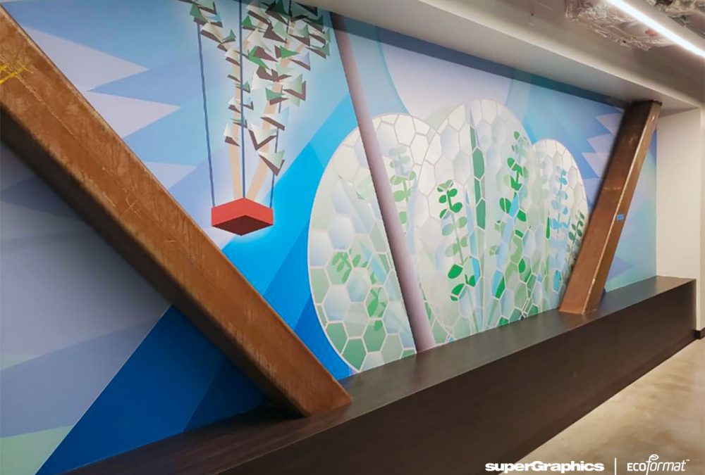 Wall Graphics for Office, completed by SuperGraphics.