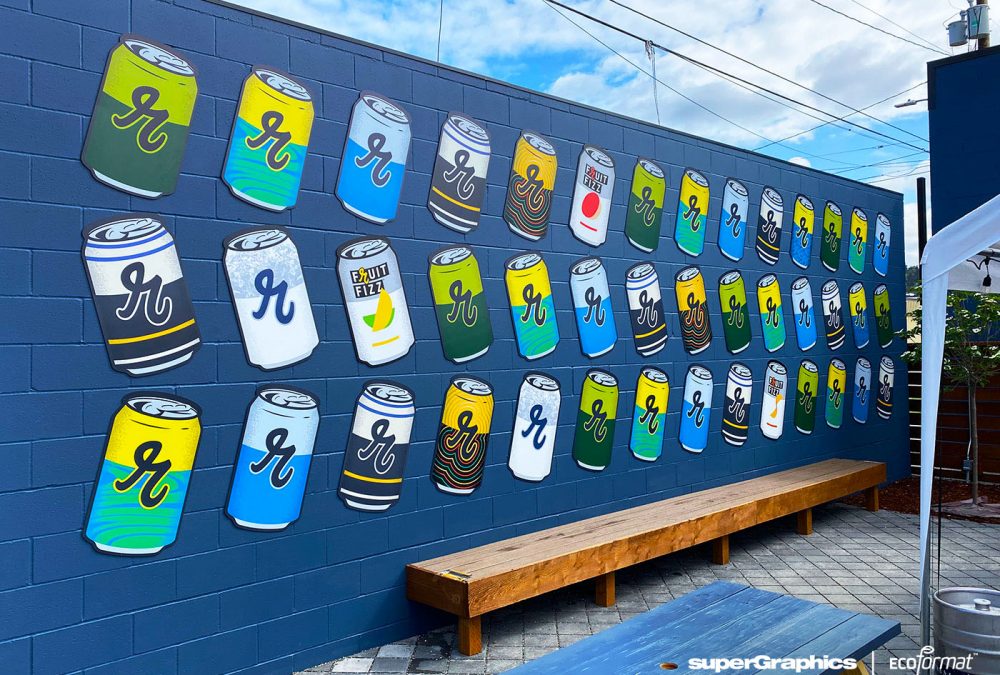 Reubens Brewery Signage, completed by SuperGraphics.