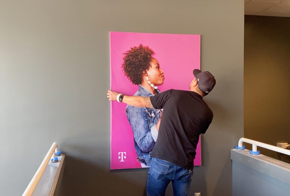 Signage installation