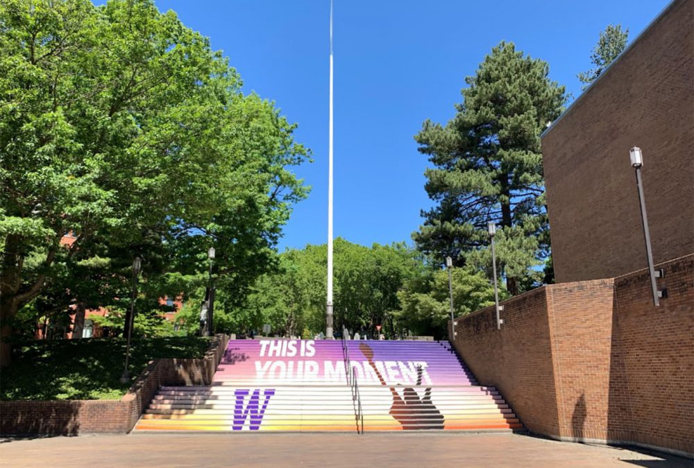 UW Commencement 2021 Graphics, completed by SuperGraphics.
