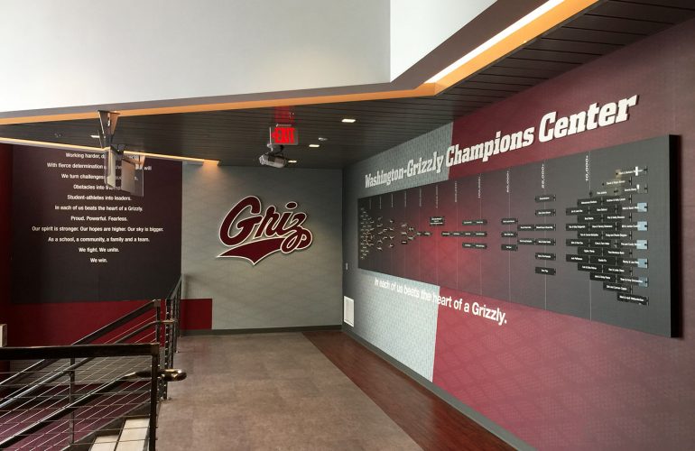 University of Montana Champions Center, completed by SuperGraphics.